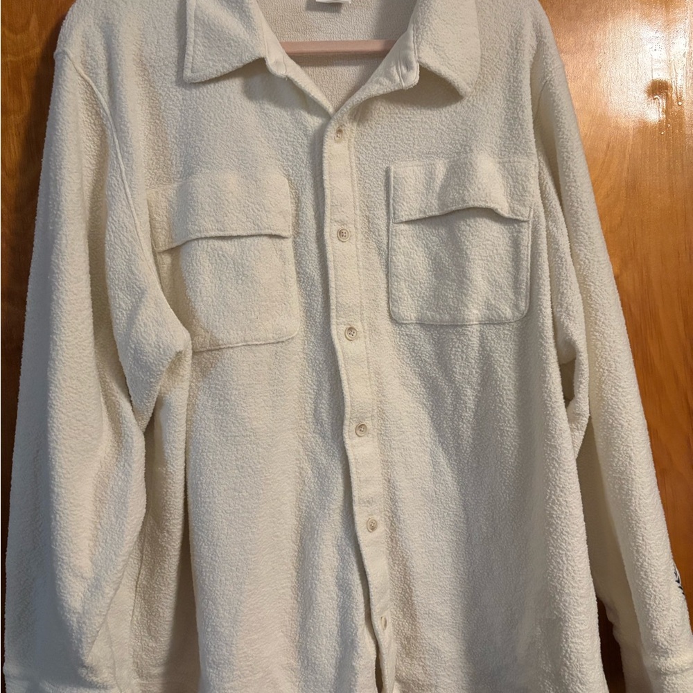 PINK Victoria's Secret Cream Shirt Jacket